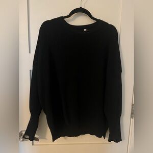 Women’s Black Ribbed Sweater